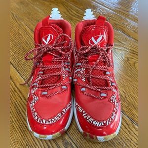 Vitike red basketball shoes.  Youth 5.  Worn very little.  Good condition.